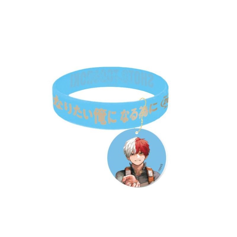 [Pre-order] Jump Characters Store  x "My Hero Academia" Encouragement Silicone Band with Charm, Shoto Todoroki